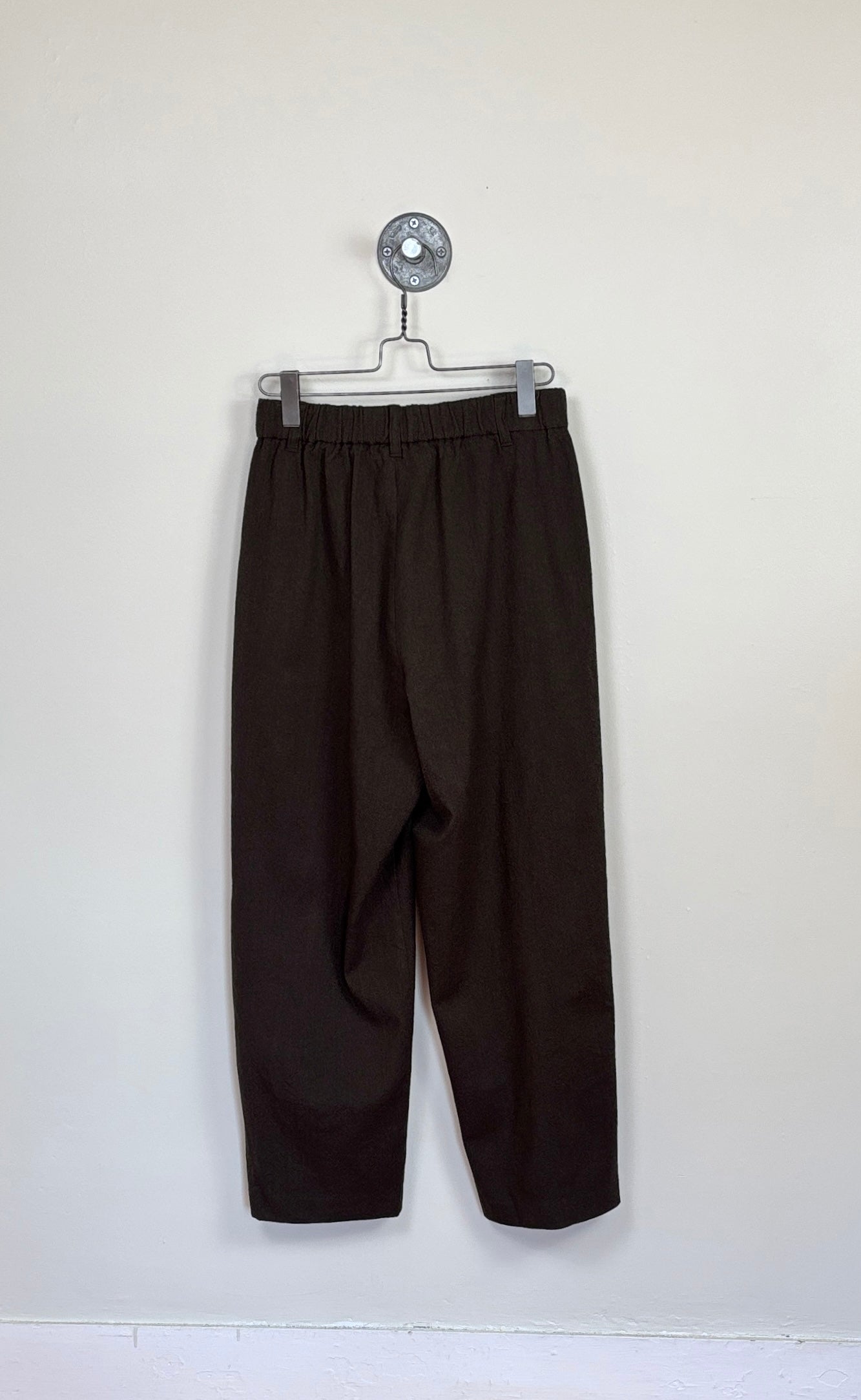 Pas de Calais  ~  Mulesing-Free Wool/Cotton Wide Pants - Khaki
