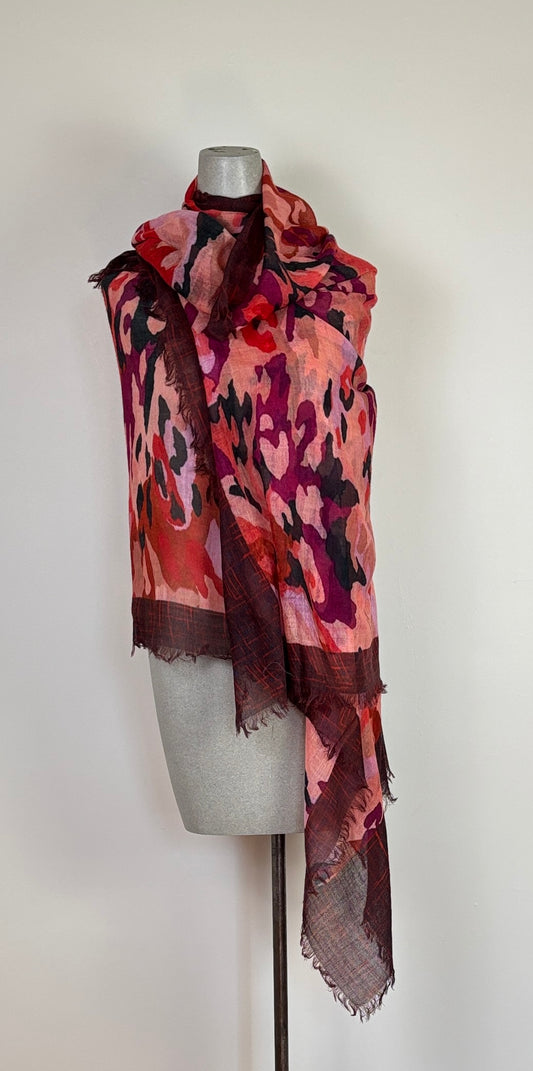 Amet & Ladoue  ~  Scarf Manon - Raspberry