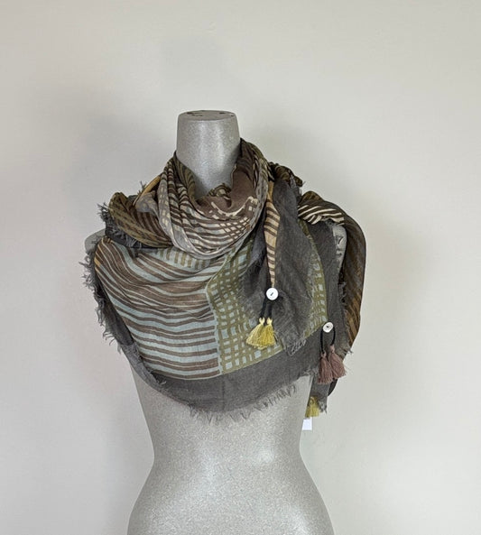 Amet & Ladoue  ~  Scarf Romane - Sesame