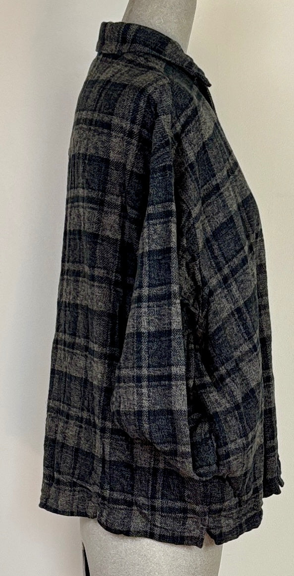 Pas de Calais  ~  Triple Low Twist Cotton Coverall - Charcoal