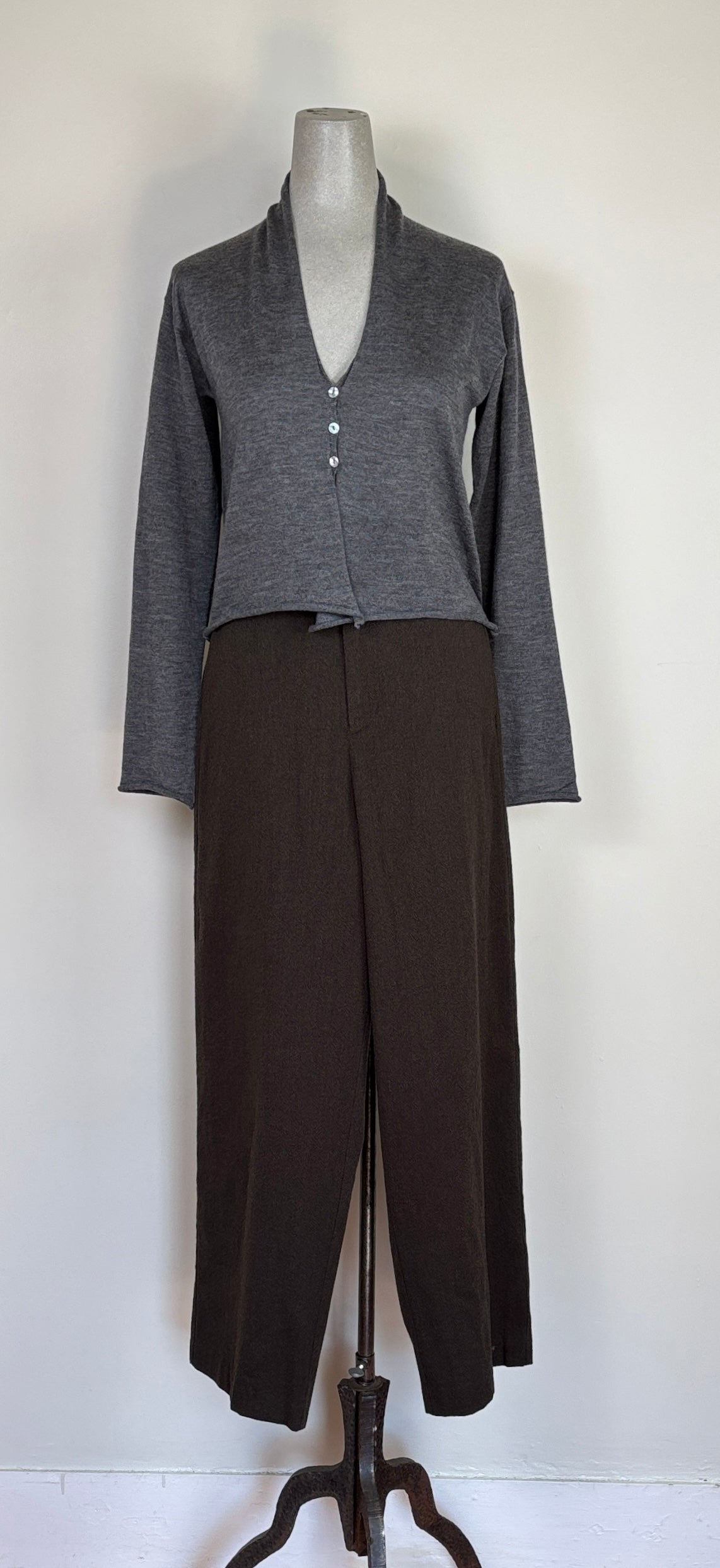 MJW  ~  V Cardigan - Grey