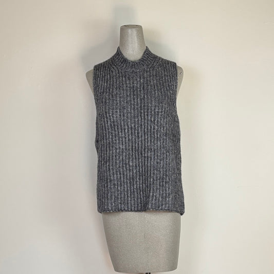 MJW  ~  Ribbed Vest - Charcoal