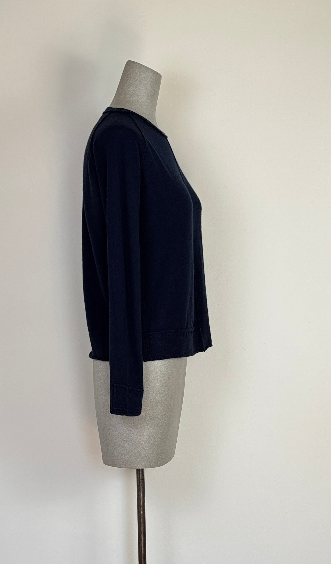 MJW  ~  Round Neck Pullover - Navy