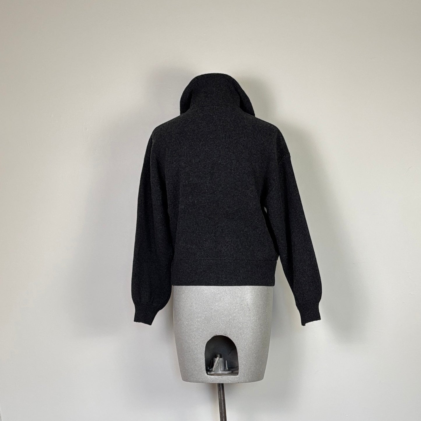 Lilla P. ~  Zip Front Bomber - Graphite