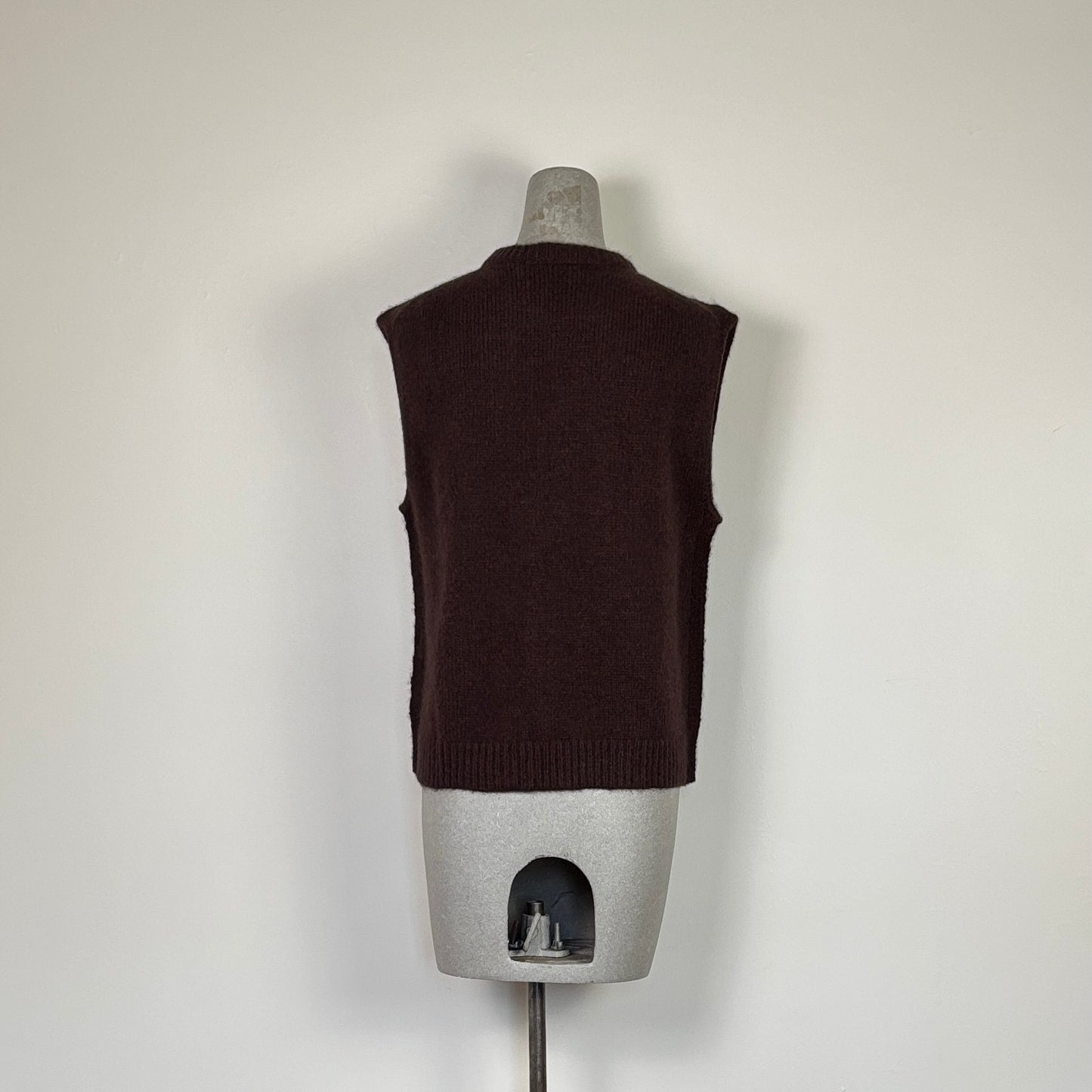 M.Patmos  ~  Leigh Cable Vest - Espresso