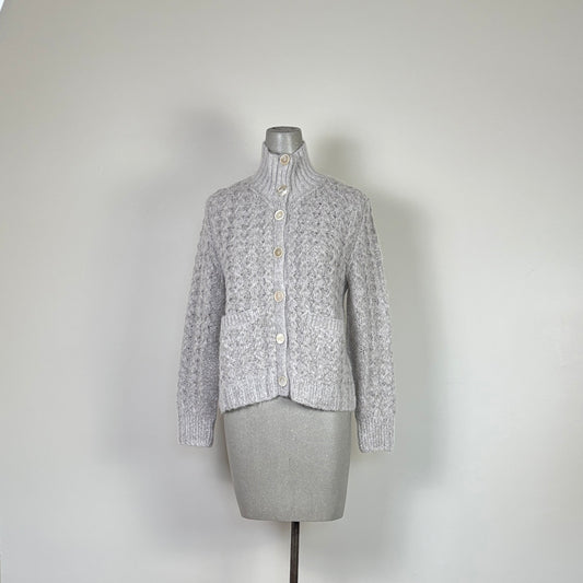 M. Patmos  ~  Billie Hand-knit Cardigan - Fog