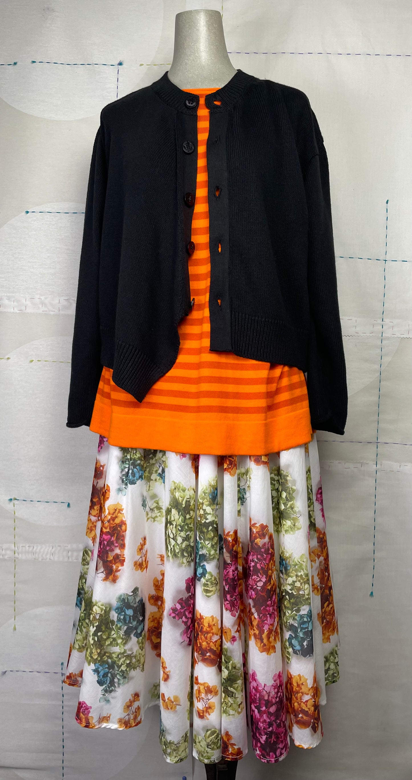 KnitKnit  ~  Hydrangea Skirt - Multicolor Floral