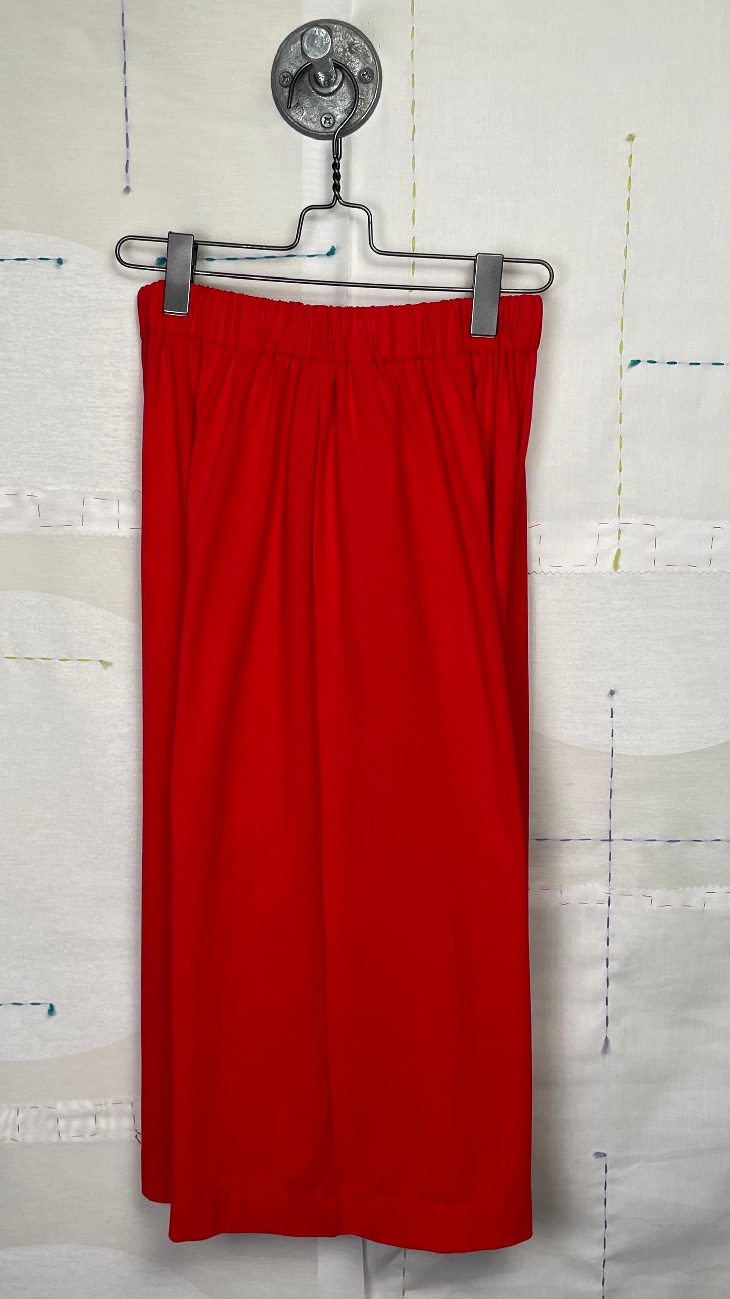 KnitKnit  ~  Cropped Wide Pants - Rosso