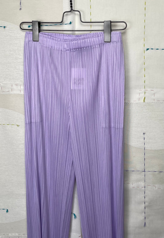 Pleats Please Issey Miyake  ~  Monthly Colors April Pants - Purple Onion