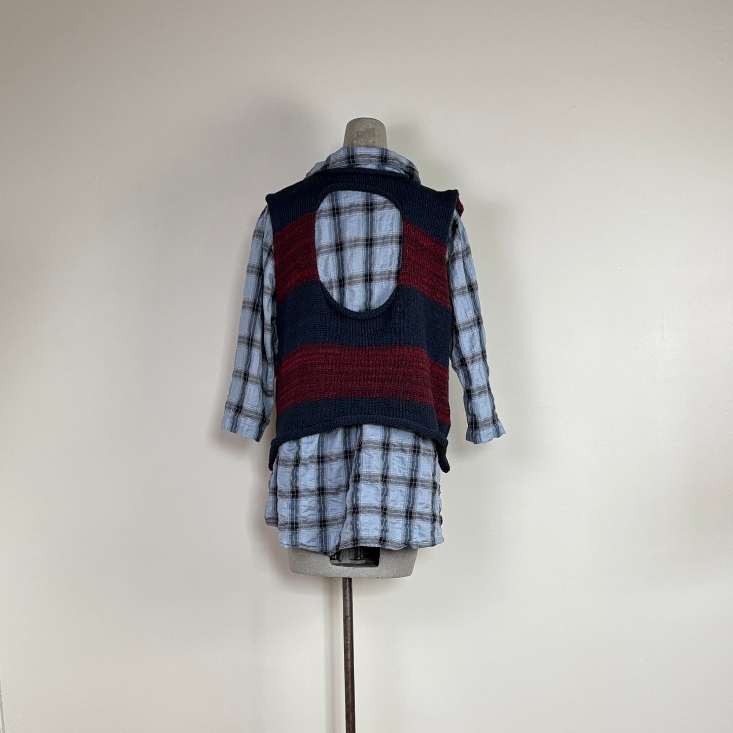 Cut Loose  ~  Crinkle Plaid Shirt - Tidal