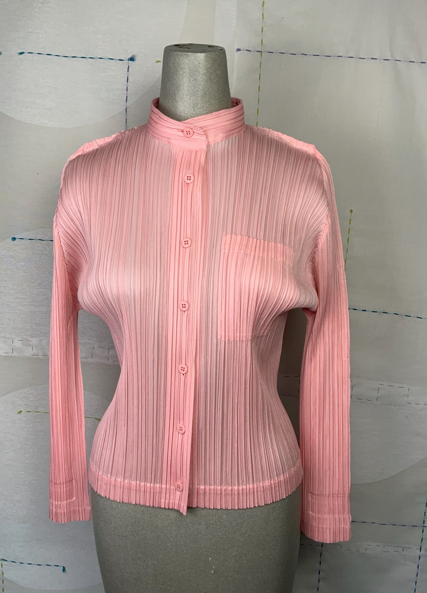 Pleats Please Monthly Colors: February-Shirt-Light Pink