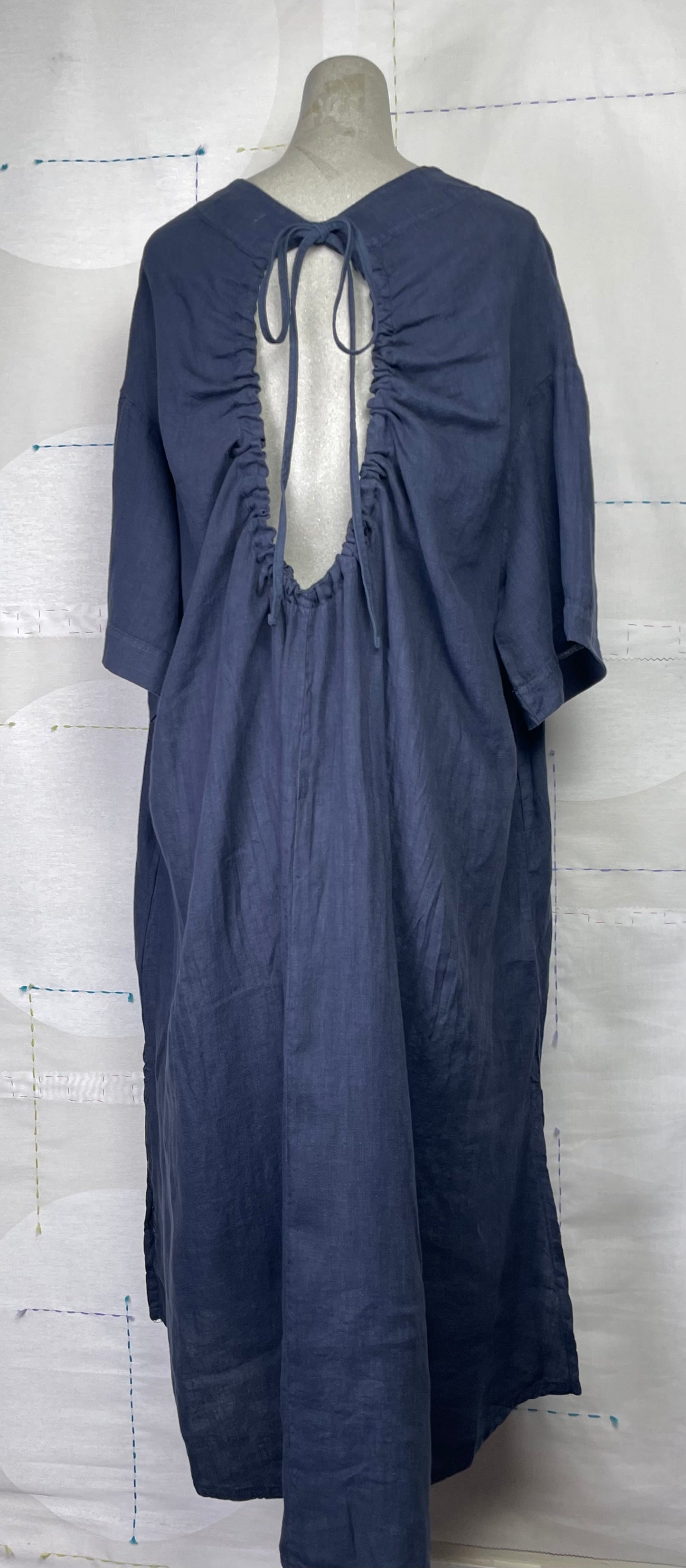 Beaumont Organic  ~  Monique Linen Dress - Navy