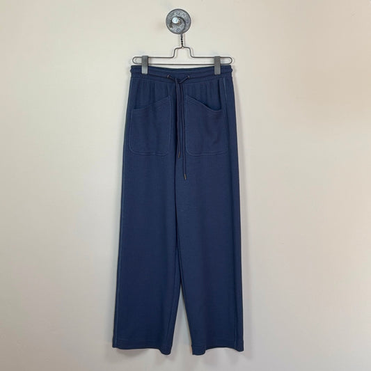 Lilla P. ~  Textured Waffle Patch Pocket Pant - Ink