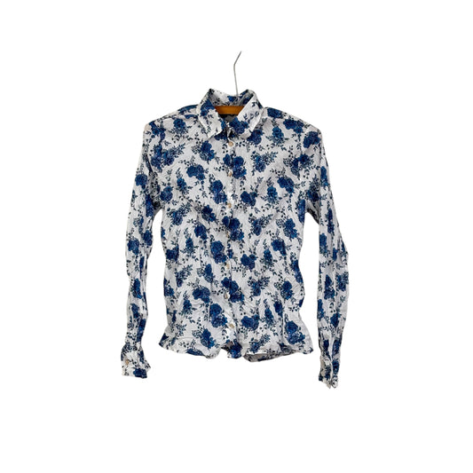Miki Thumb  ~  Liberty Print Classic Shirt - Inked Navy