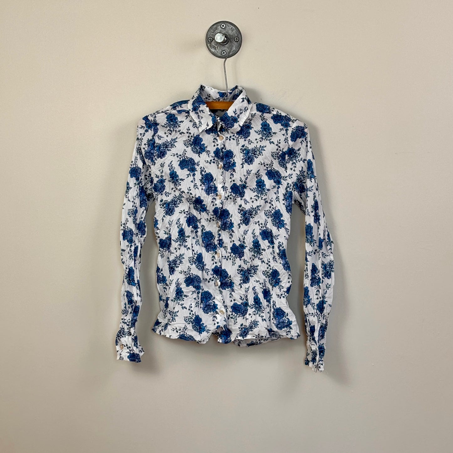 Miki Thumb  ~  Liberty Print Classic Shirt - Inked Navy