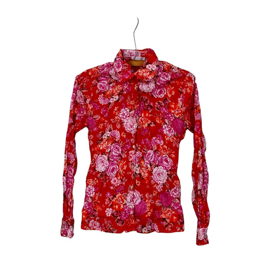 Miki Thumb  ~  Liberty Print Classic Shirt - Bouquet Red