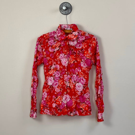 Miki Thumb  ~  Liberty Print Classic Shirt - Bouquet Red