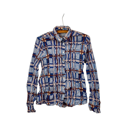 Miki Thumb  ~  Liberty Print Classic Shirt - Florie Azure