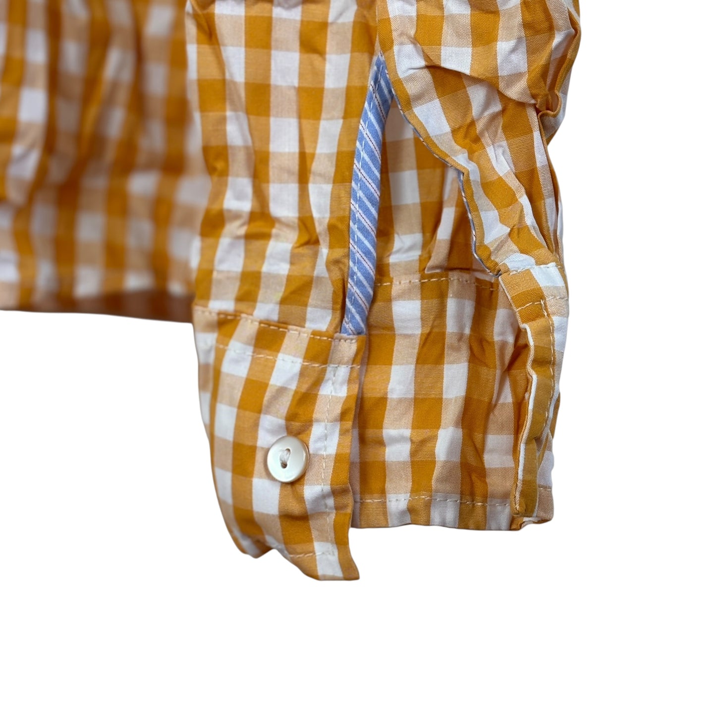 Miki Thumb  ~  Check Print Classic Shirt - Vichy Saffron