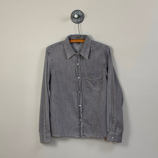 Lilla P.  ~  Denim Button Down - Gray Wash