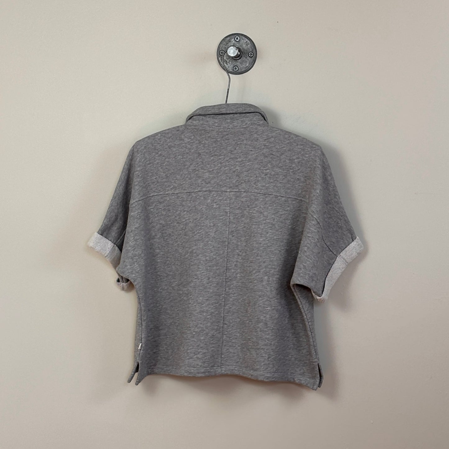 Lilla P. ~  Oversized Terry Polo - Heather Gray