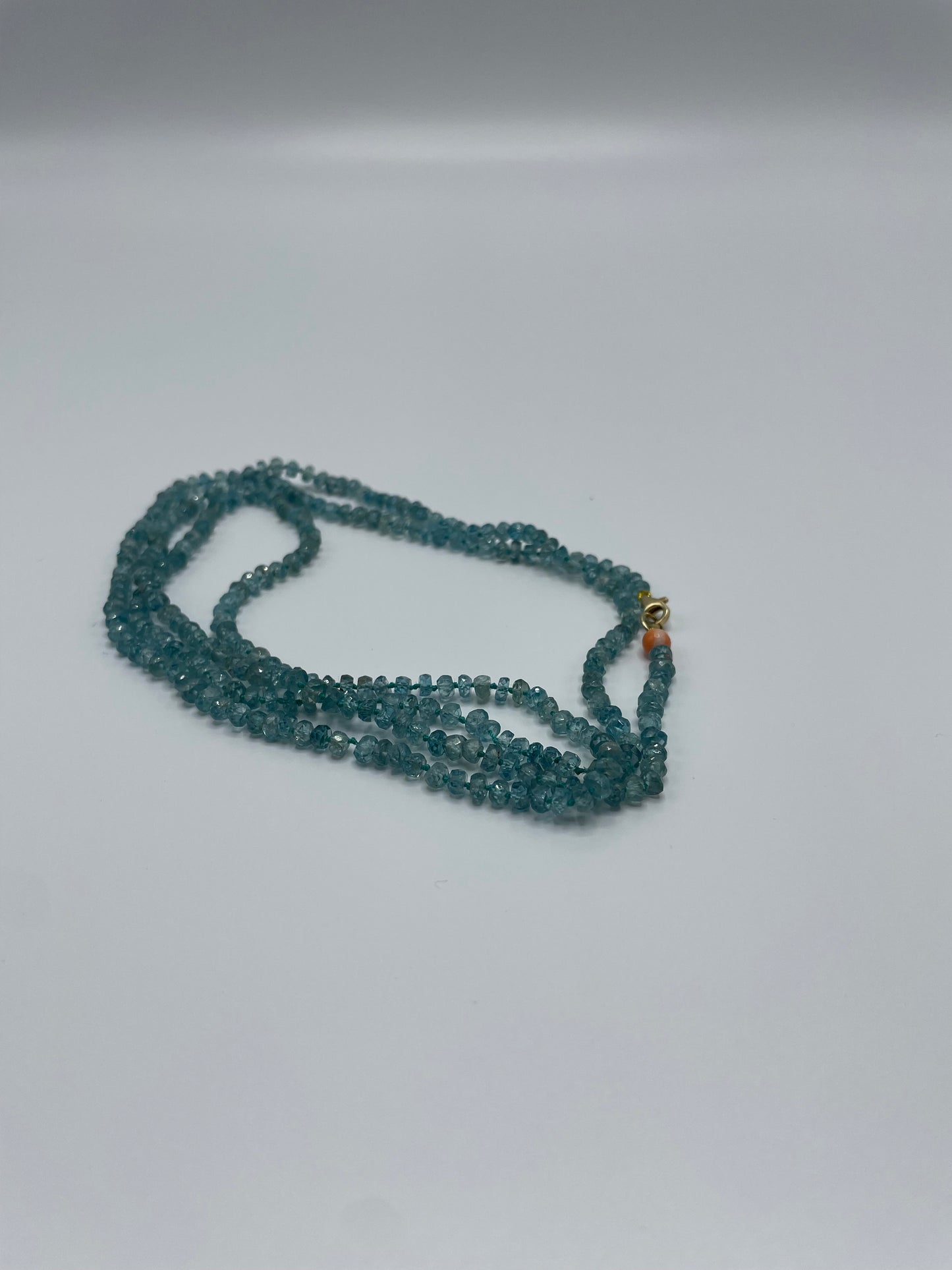 Rebecca Brenner Jewelry  ~  Natural Blue Zircon Necklace