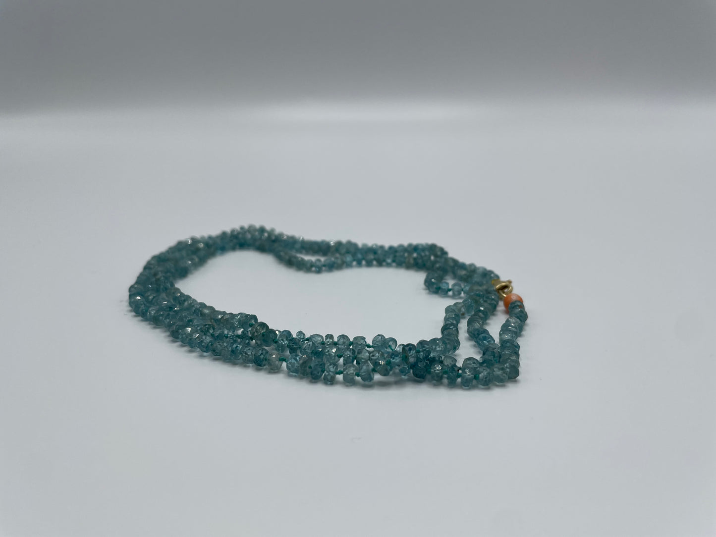 Rebecca Brenner Jewelry  ~  Natural Blue Zircon Necklace