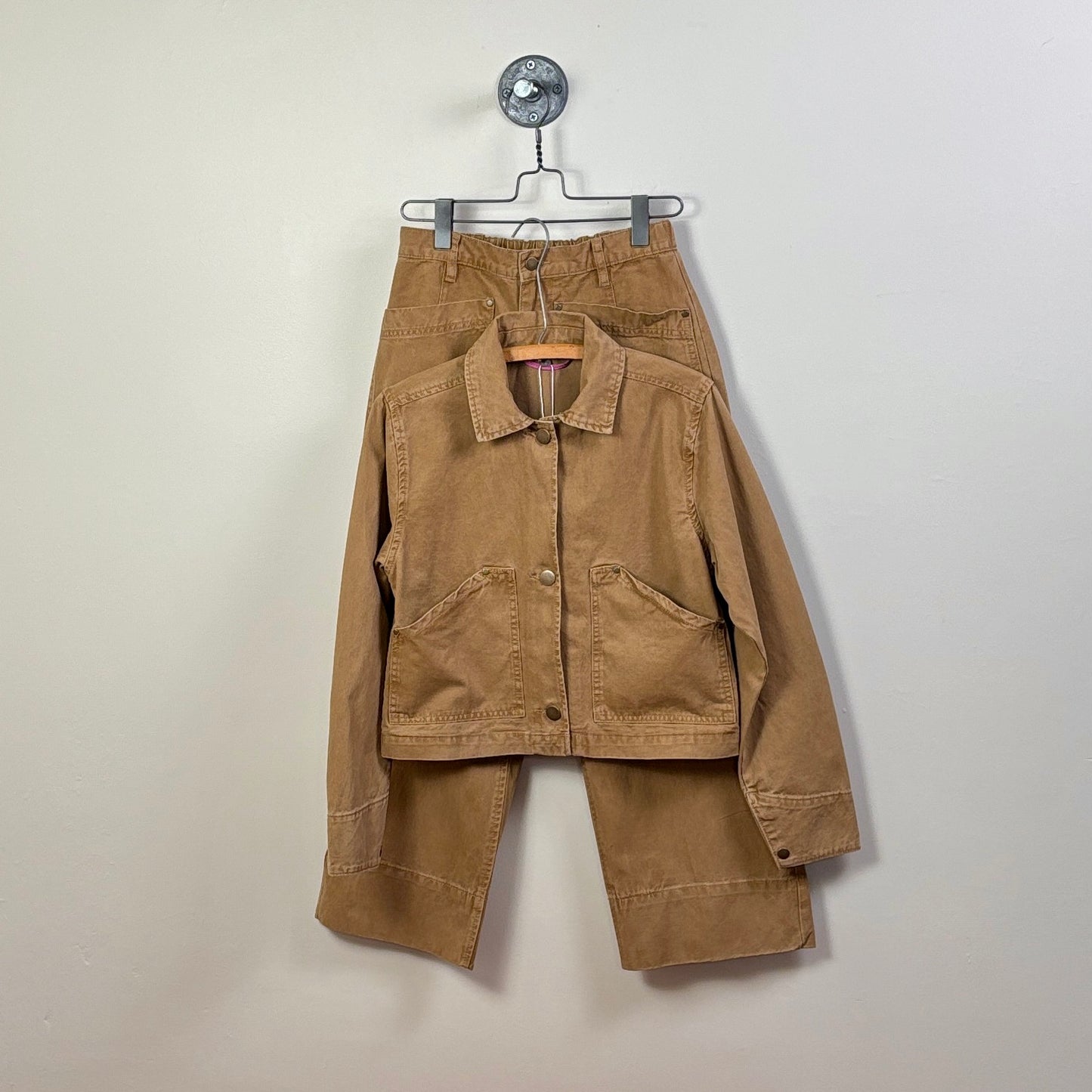 Lilla P. ~  Twill Utility Jacket - Buckwheat