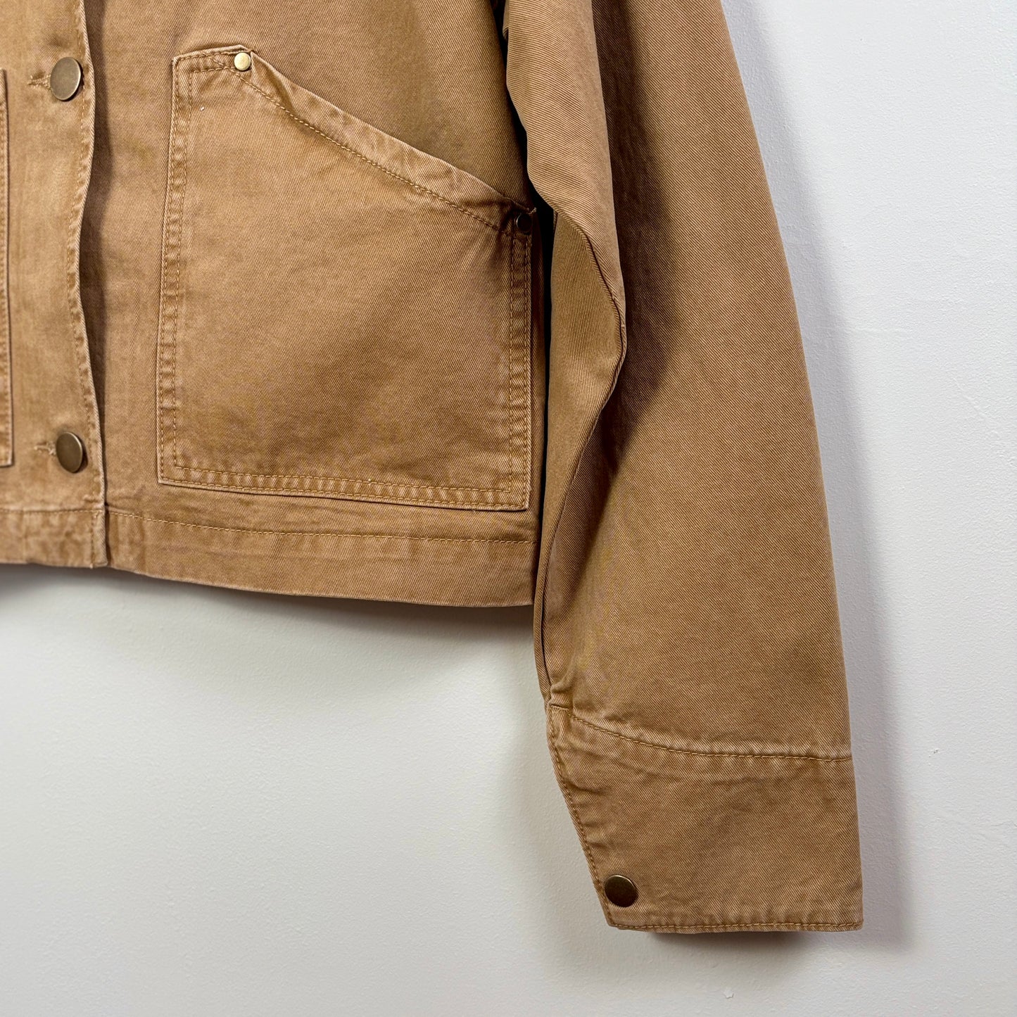 Lilla P. ~  Twill Utility Jacket - Buckwheat