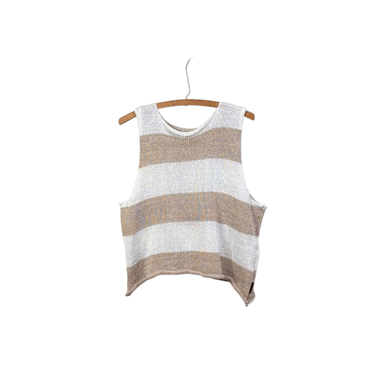 Paper Temples  ~  Simone Vest - Almond/White