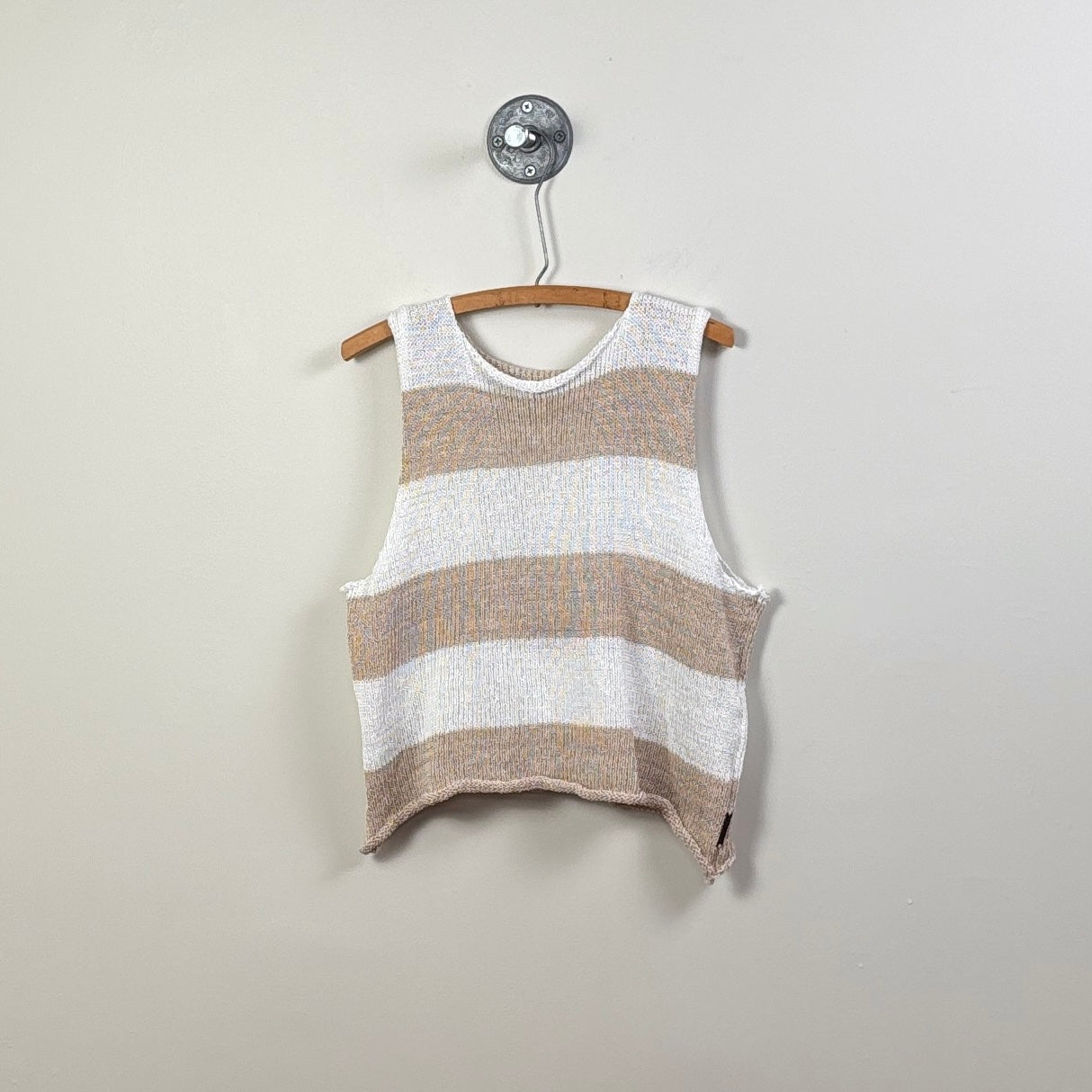 Paper Temples  ~  Simone Vest - Almond/White