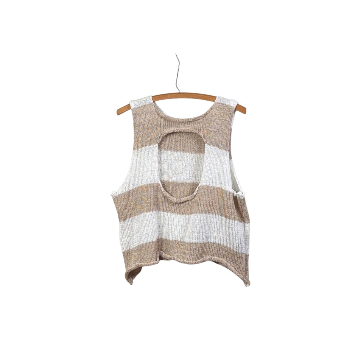 Paper Temples  ~  Simone Vest - Almond/White