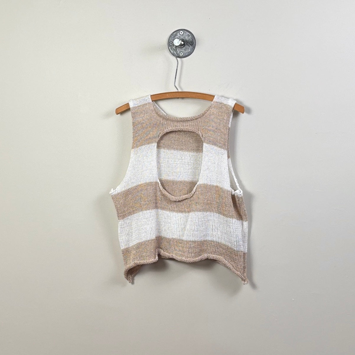 Paper Temples  ~  Simone Vest - Almond/White