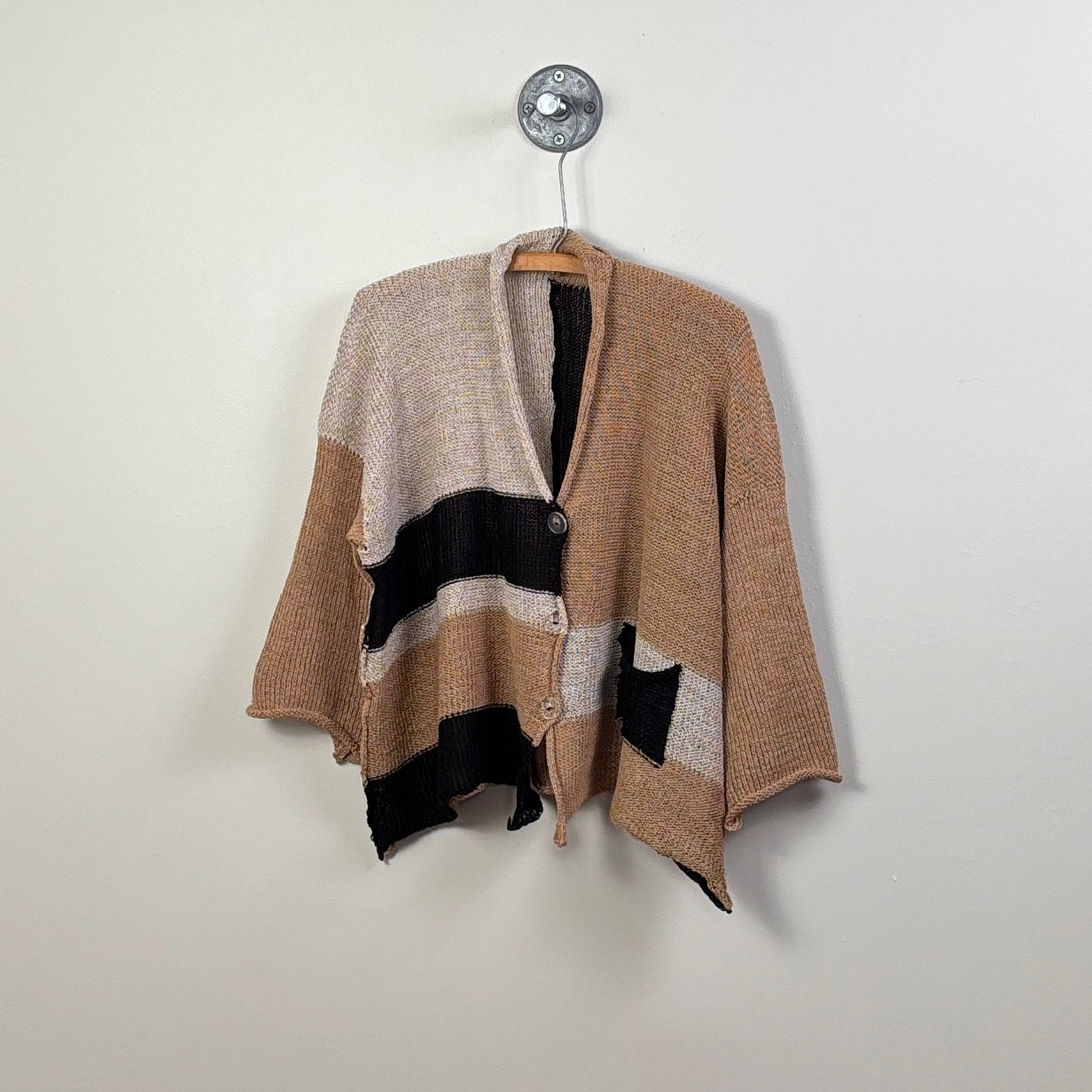 Paper Temples  ~  Addon Cardigan - Black/Camel/Almond