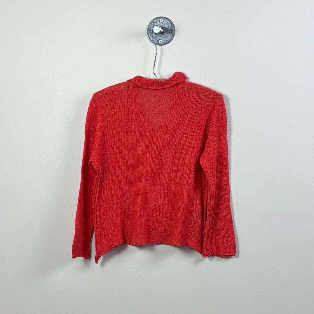 Paper Temples  ~  Ray Pullover - Red Overdye