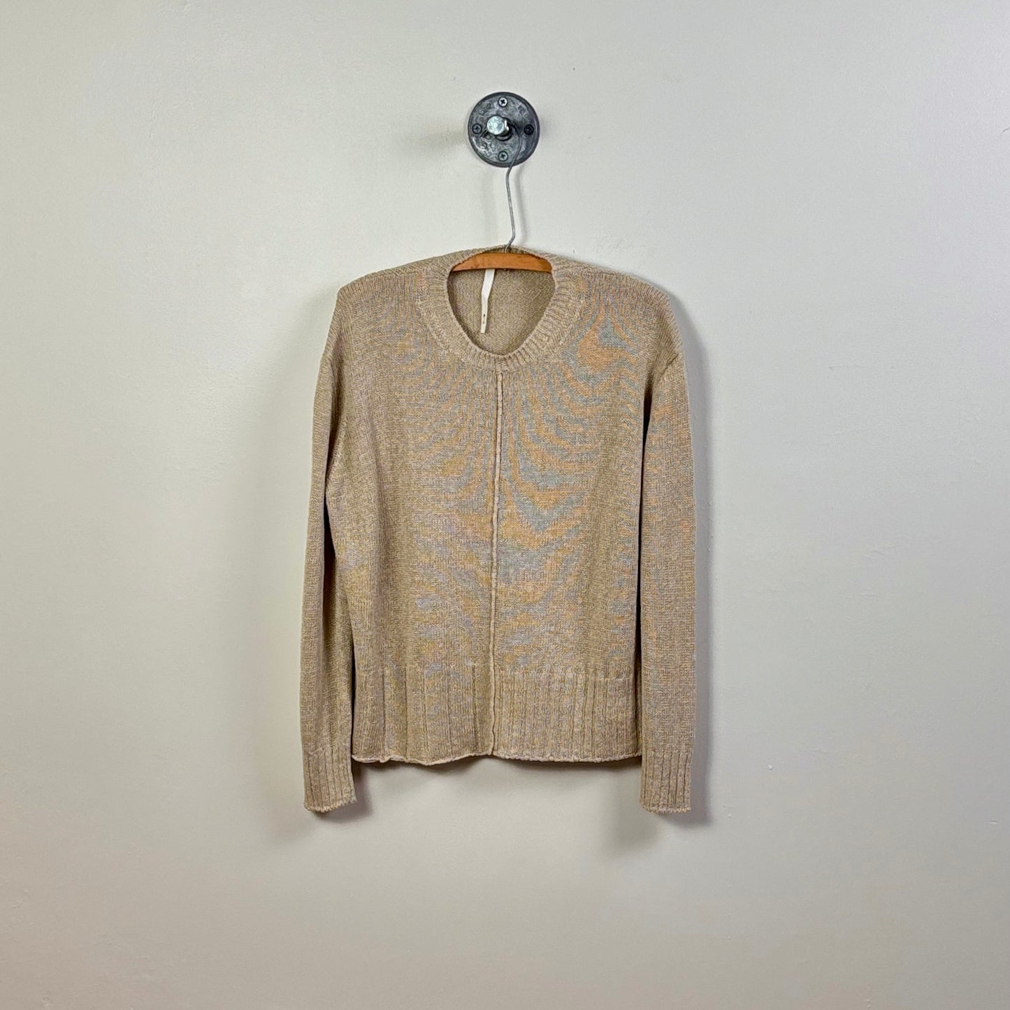 MJW  ~  Round Neck Pullover - Flax