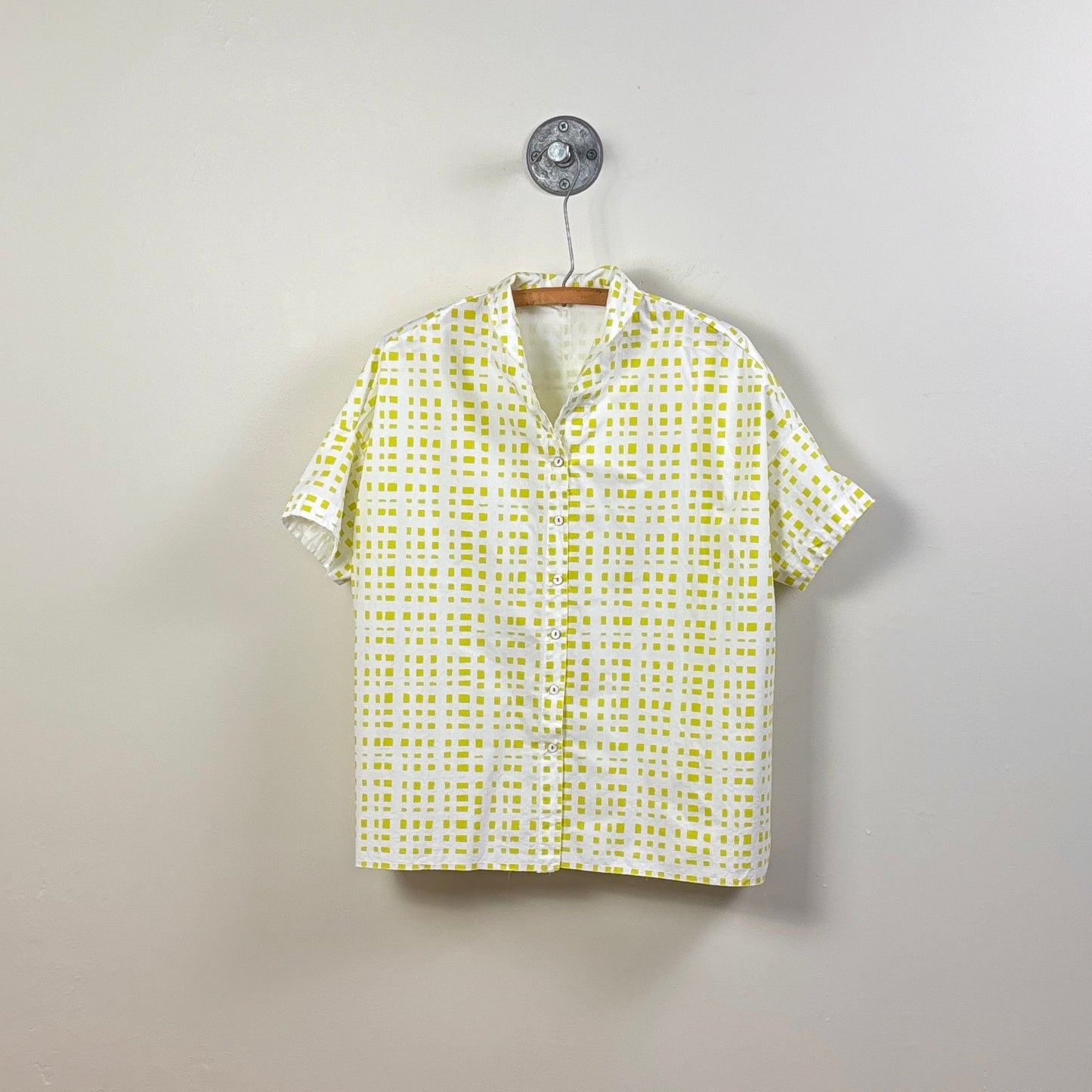 H+ Hannoh Wessel  ~  Shirt Samantha - Lime Check