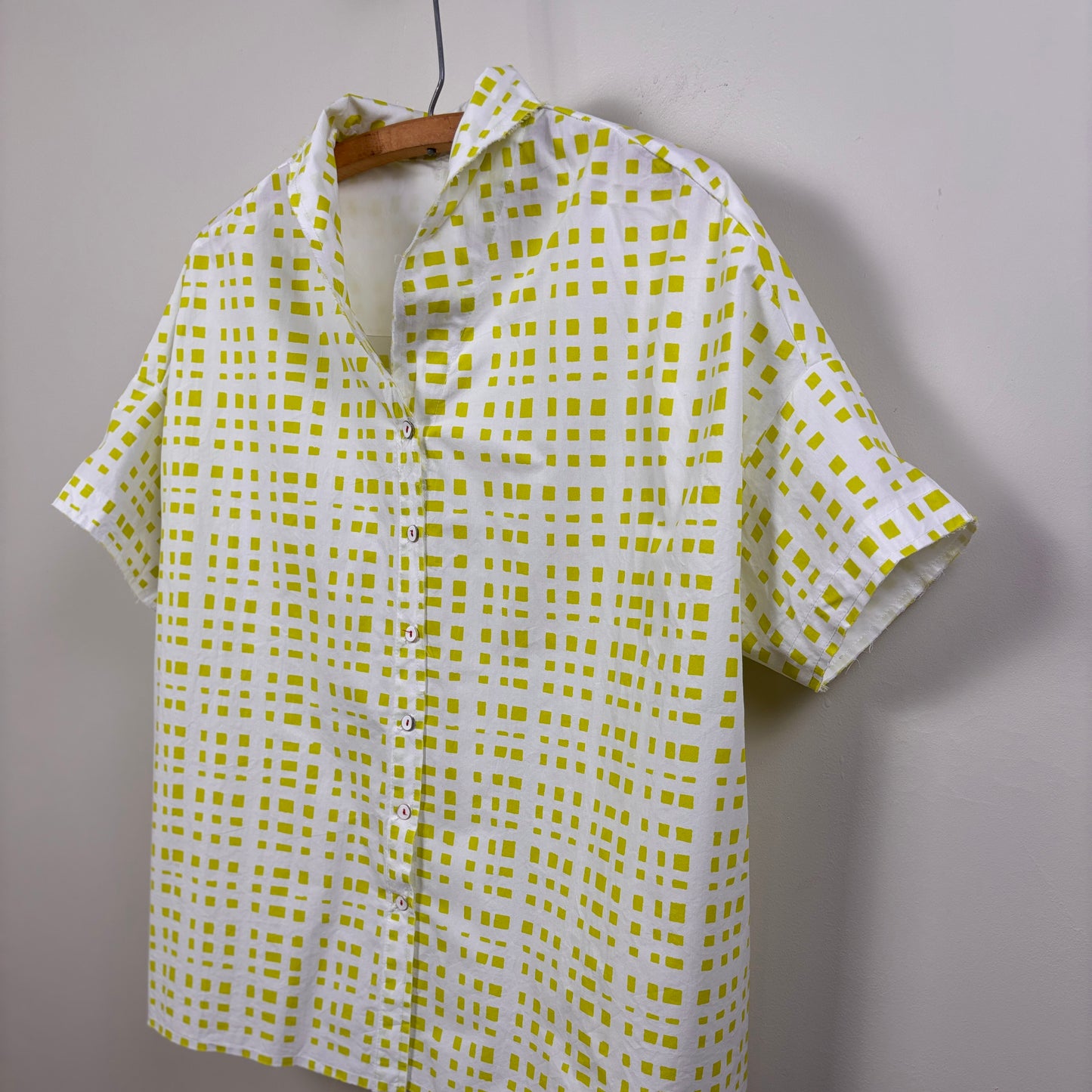H+ Hannoh Wessel  ~  Shirt Samantha - Lime Check