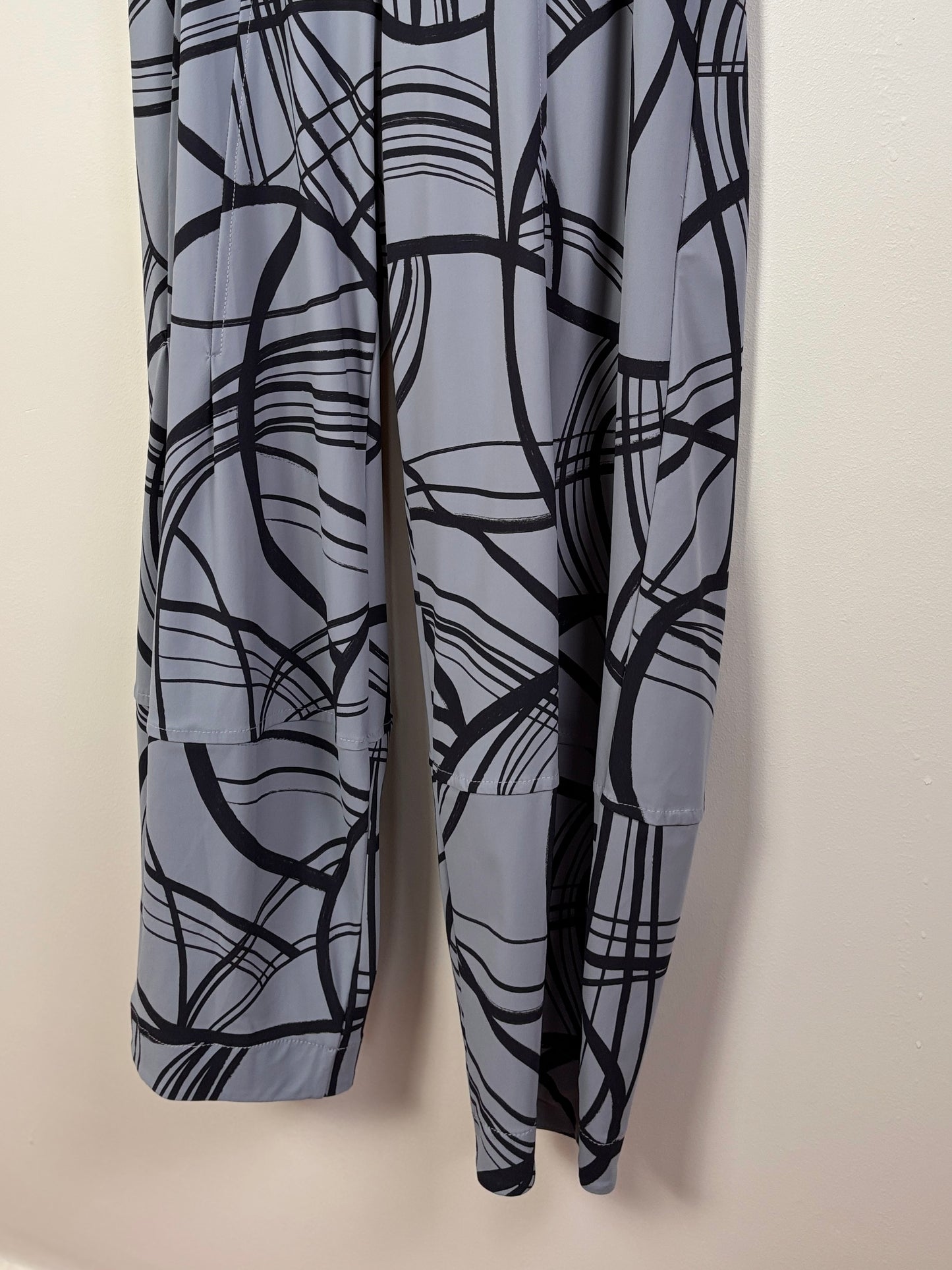 Porto  ~  Buster Pant - Zinc Flamingo Print