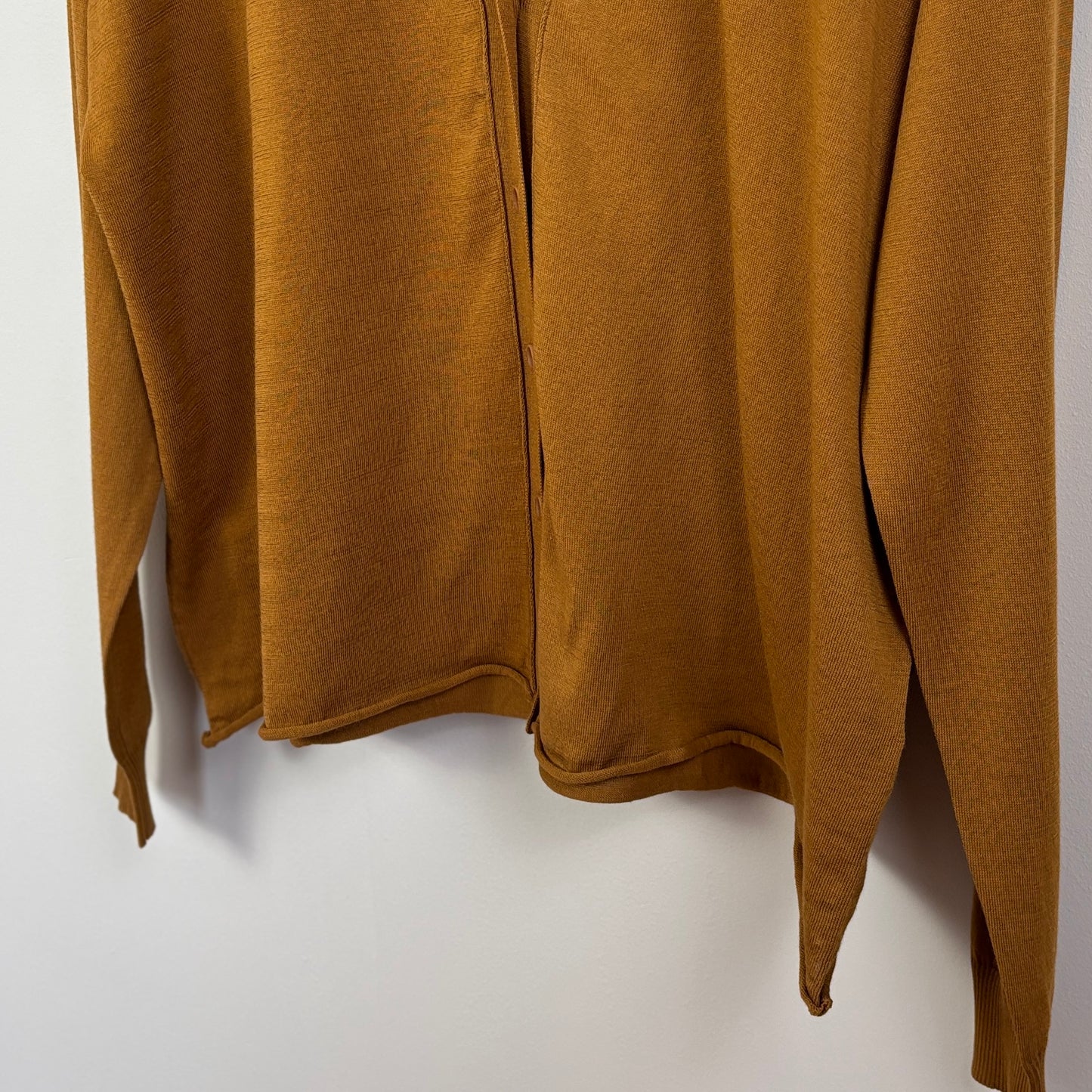 MJW  ~  Cotton Cardigan - Toast