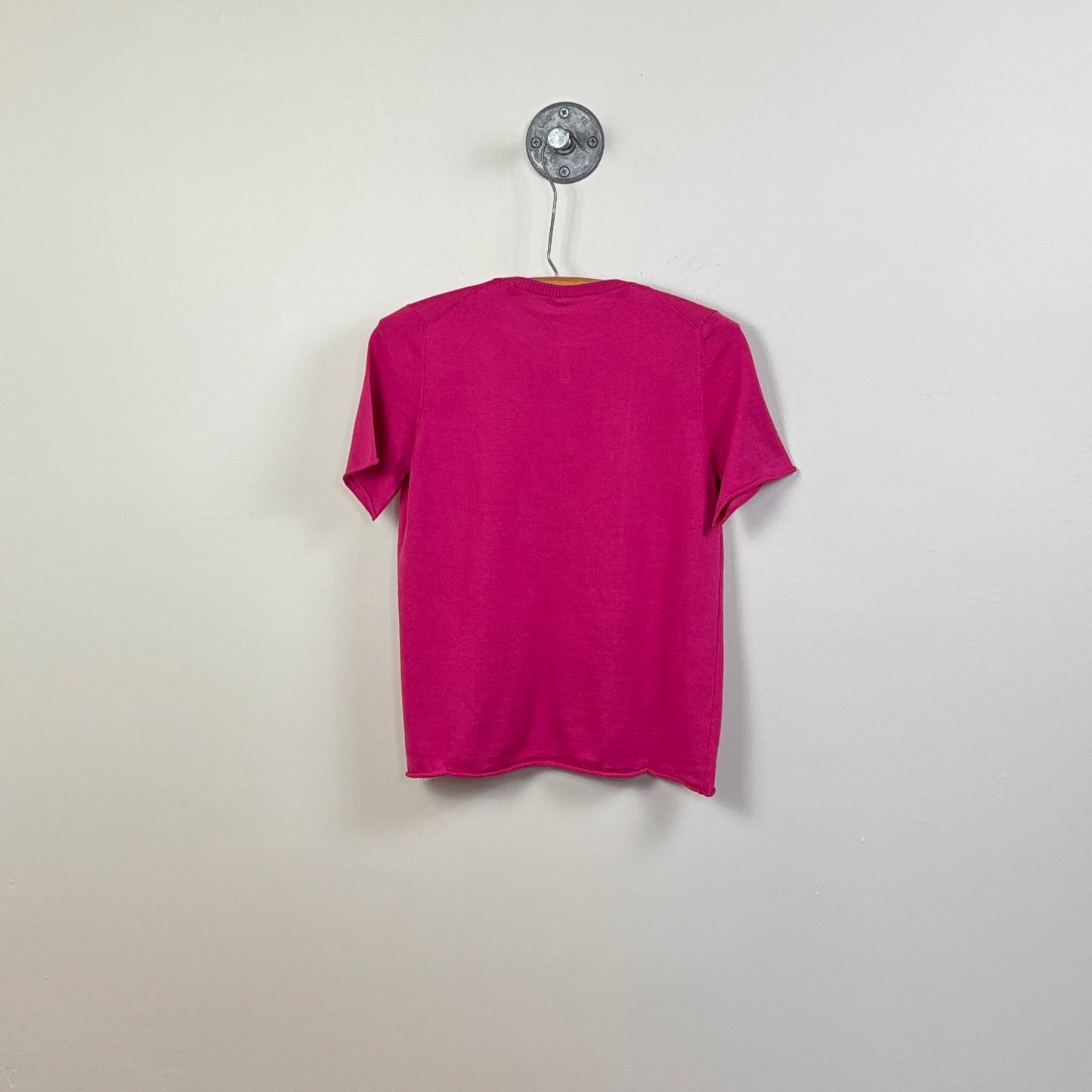 MJW  ~  Short Sleeve Pullover Sweater - Dahlia