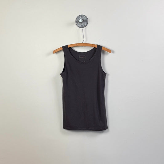Pas de Calais  ~  Soft Cotton Jersey Tank Top - Charcoal