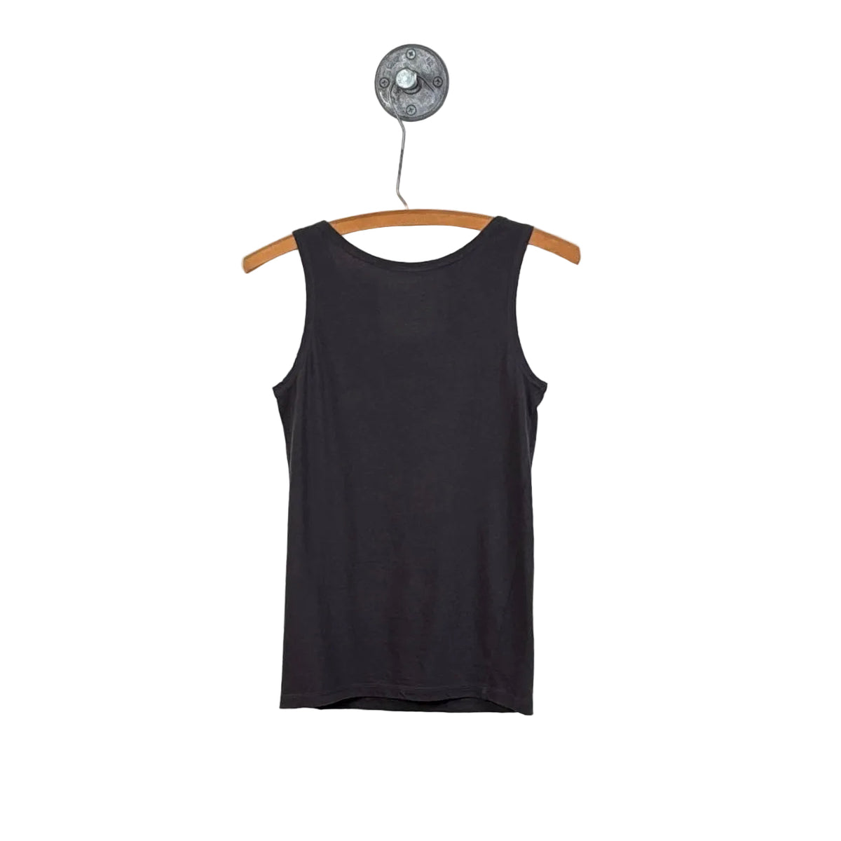 Pas de Calais  ~  Soft Cotton Jersey Tank Top - Charcoal