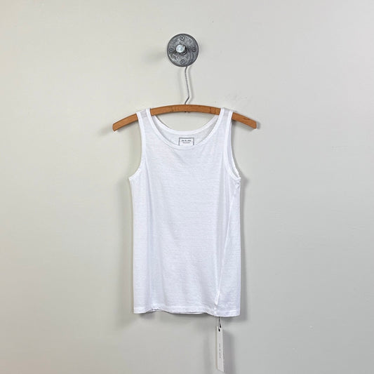 Pas de Calais  ~  Soft Cotton Jersey Tank Top - White