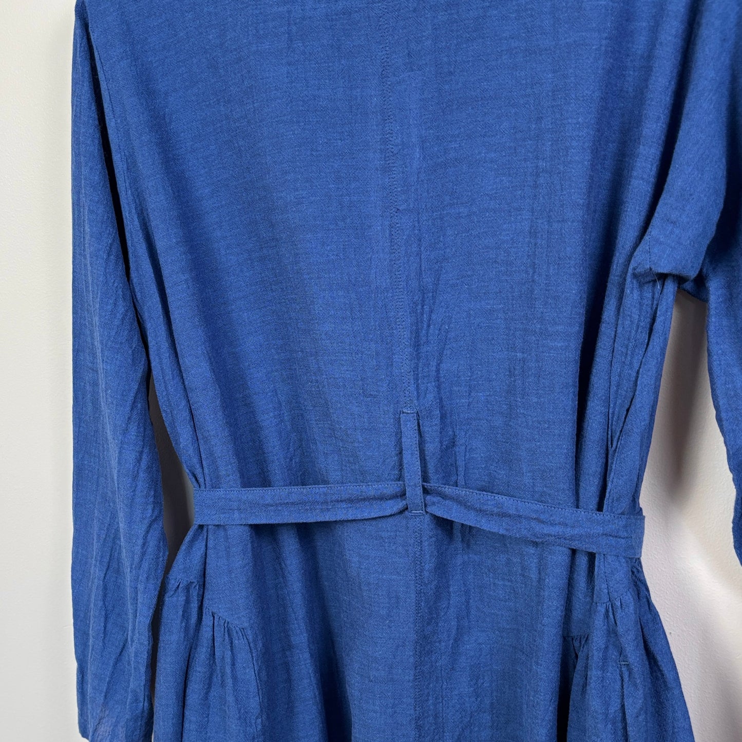 Pas de Calais  ~  Organic Cotton Chambray Dress - Blue