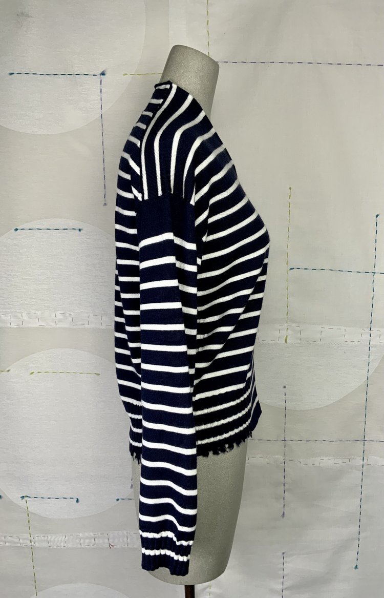 H+ Hannoh Wessel Pullover Kamill-Navy/Natural Stripes