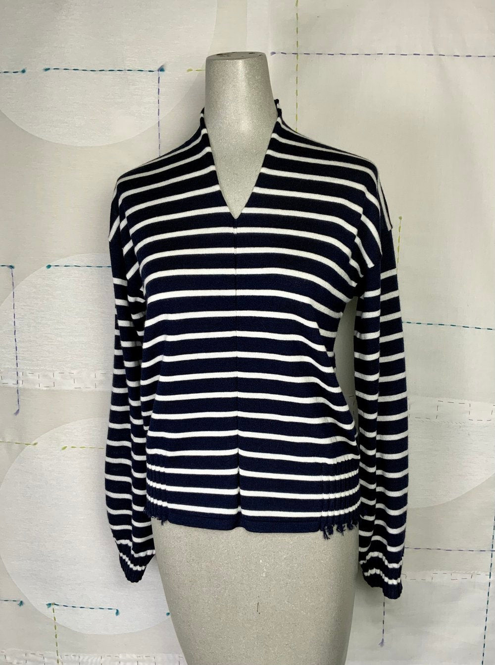 H+ Hannoh Wessel Pullover Kamill-Navy/Natural Stripes