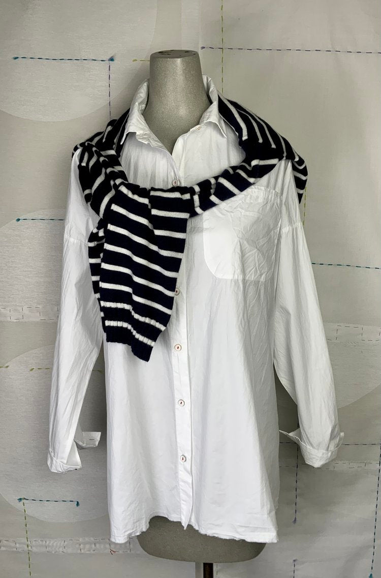 H+ Hannoh Wessel Pullover Kamill-Navy/Natural Stripes