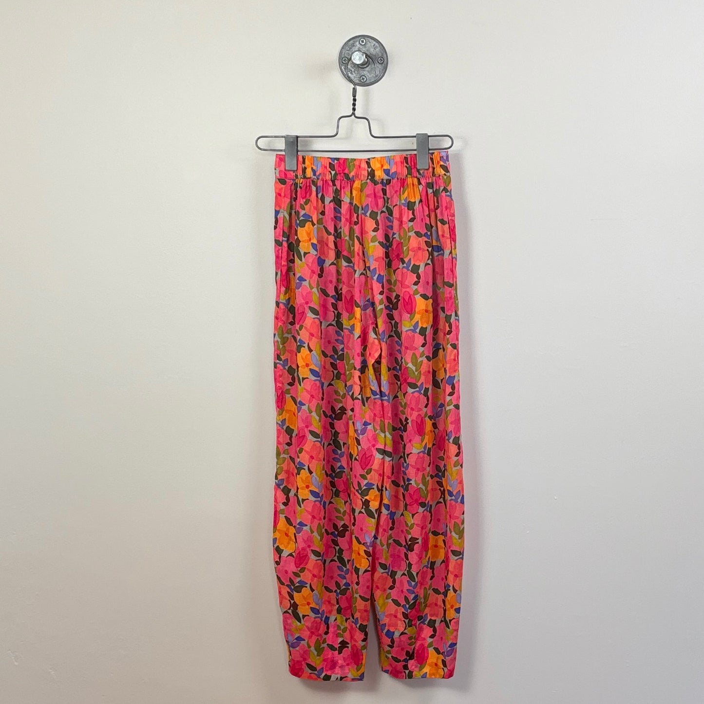 Neeru Kumar  ~  Tuck Front Trousers - Pink Floral