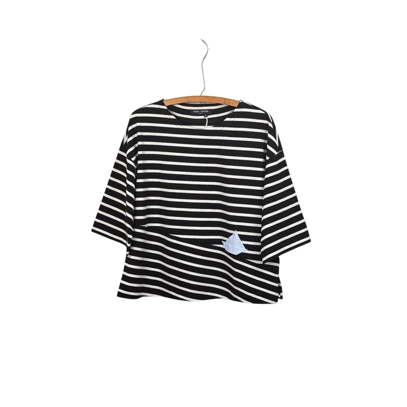 Yoshi Kondo  ~  Jungle Stripe Top - Black/Ivory